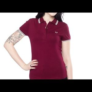 Fred Perry Women’s Polo, Maroon